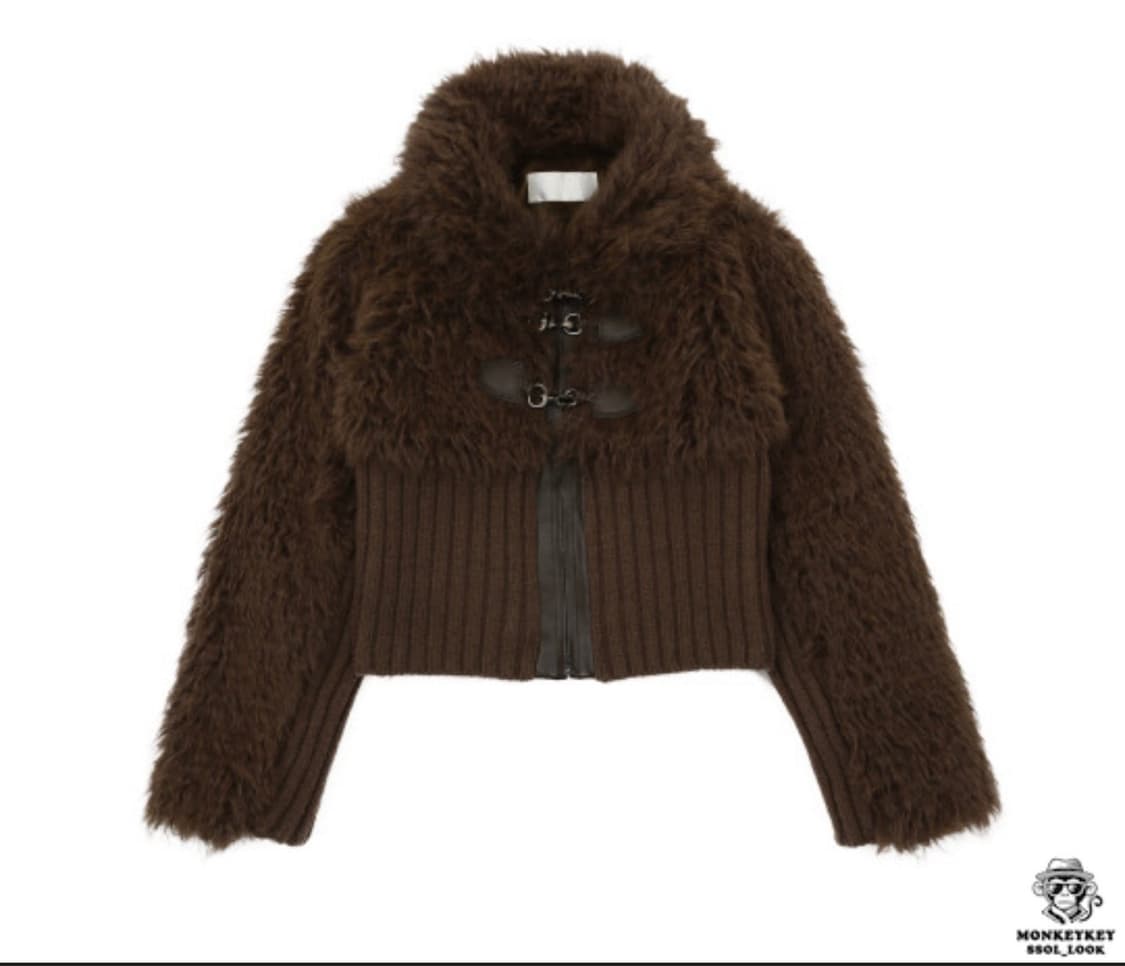 아수라 퍼자켓 무스탕 브라운 (이번주까지 안팔리면 품어욤!) 상품이미지3