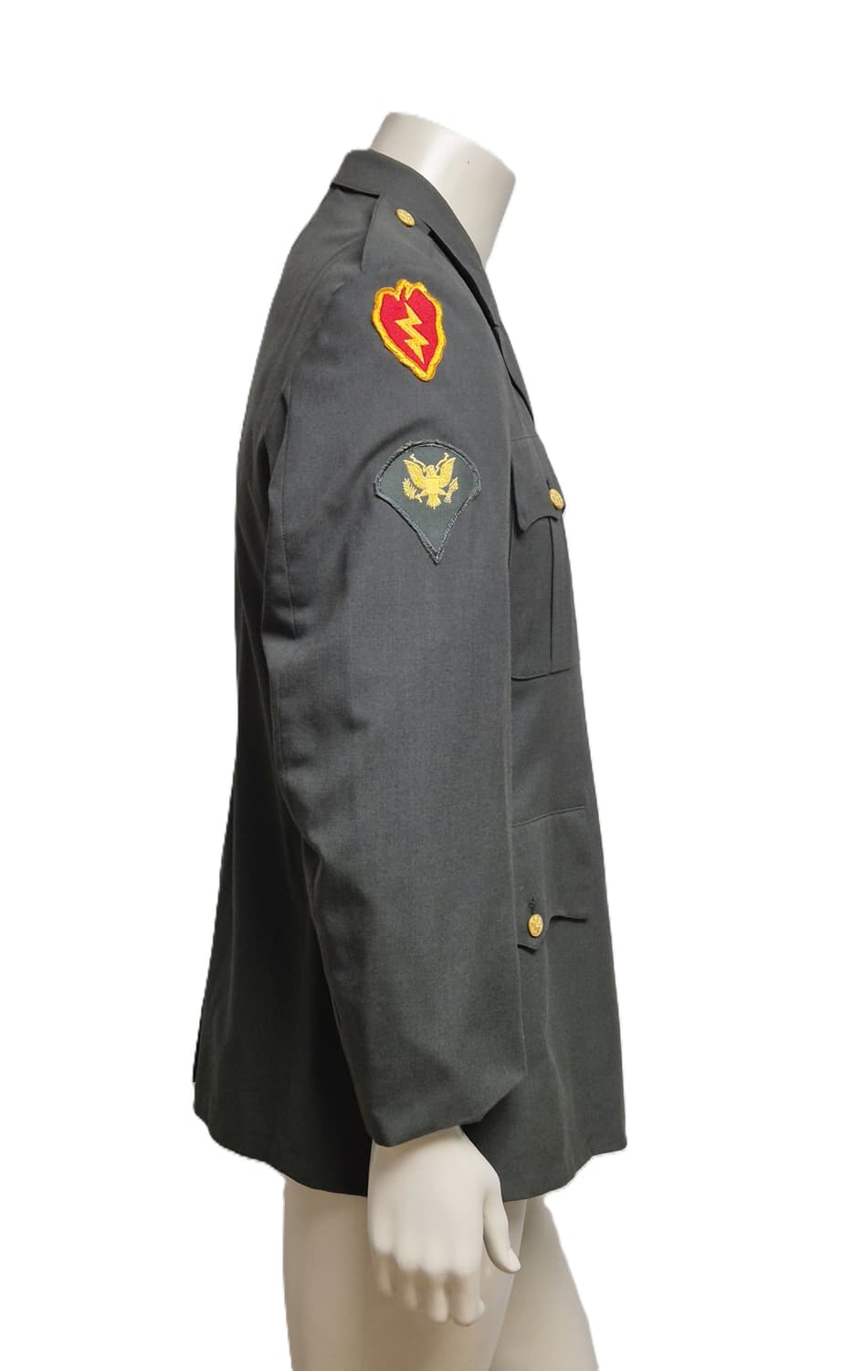 미육군 구형 제1군 25보병사단 상병 정복 전투복 상의 자켓 (L) 상품이미지3