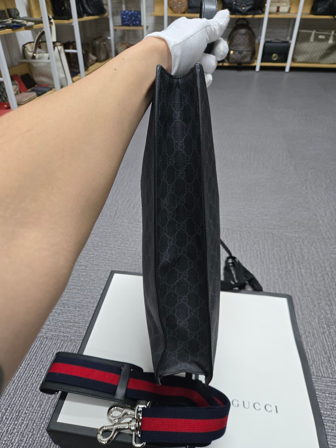 [특가][정품]구찌 웹삼선 토트 숄더백 상품이미지5