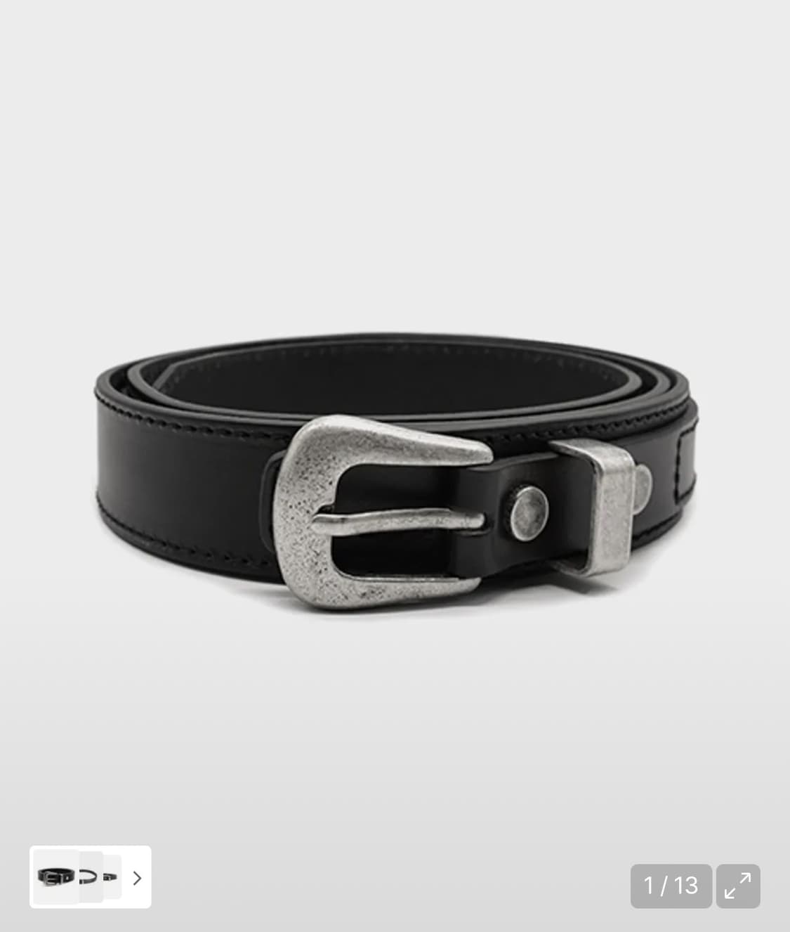 인사일런스 미니멀 웨스턴 벨트 상품이미지2