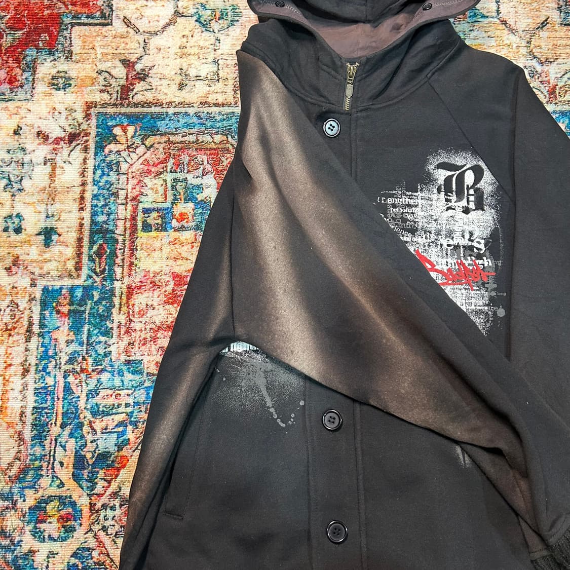 [XL] 배드보이 그래픽 후드집업 상품이미지3