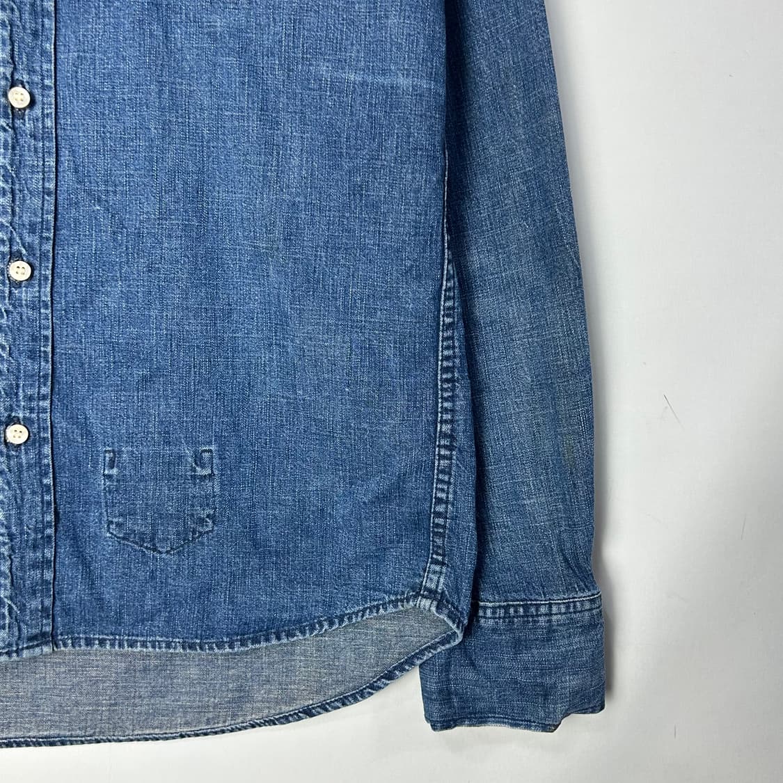 [REMI RELIEF] 레미 릴리프 포켓 디테일 데님 셔츠 상품이미지5