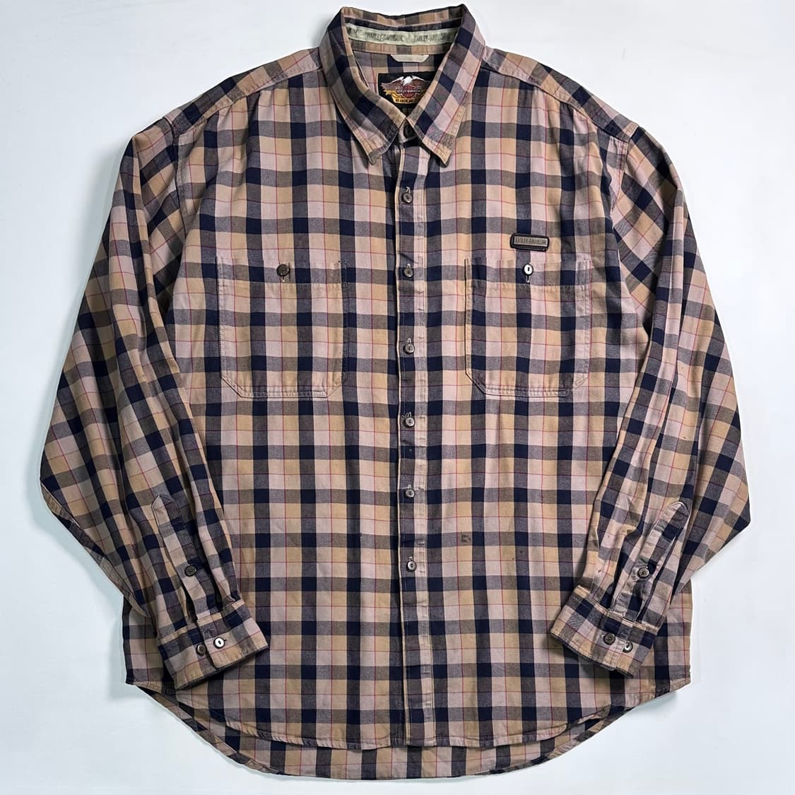 할리데이비슨 오버사이즈 체크 셔츠 상품이미지1