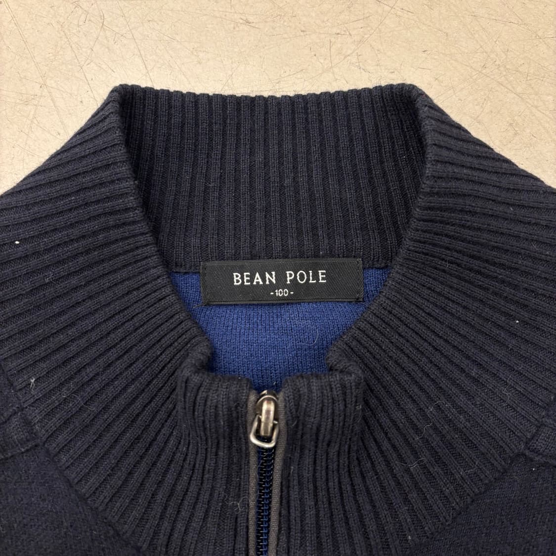 빈폴 스몰로고 니트집업 상품이미지3