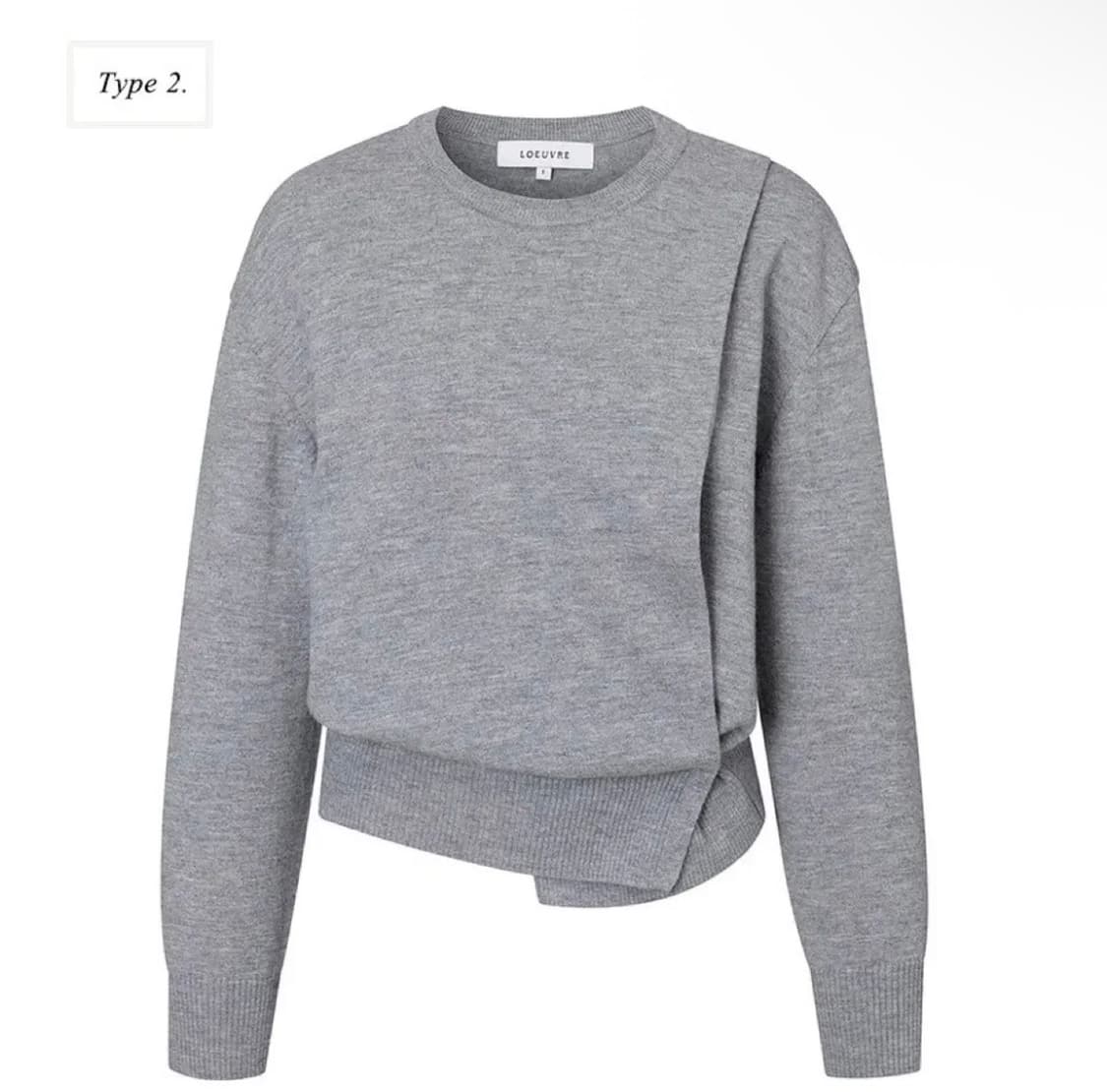 [루에브르] 사이드 슬릿 울 100% 니트 상품이미지3