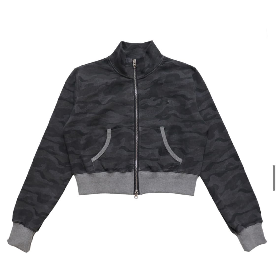 시너진 카모 하이넥 크롭 집업 새상품 상품이미지2