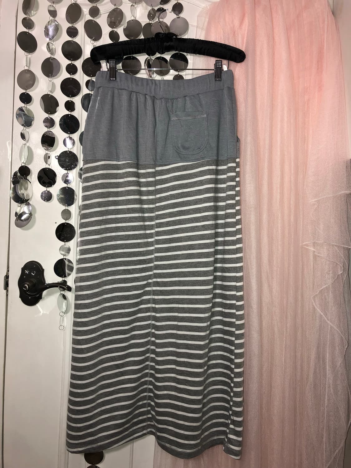 gray stripe long sk  상품이미지2