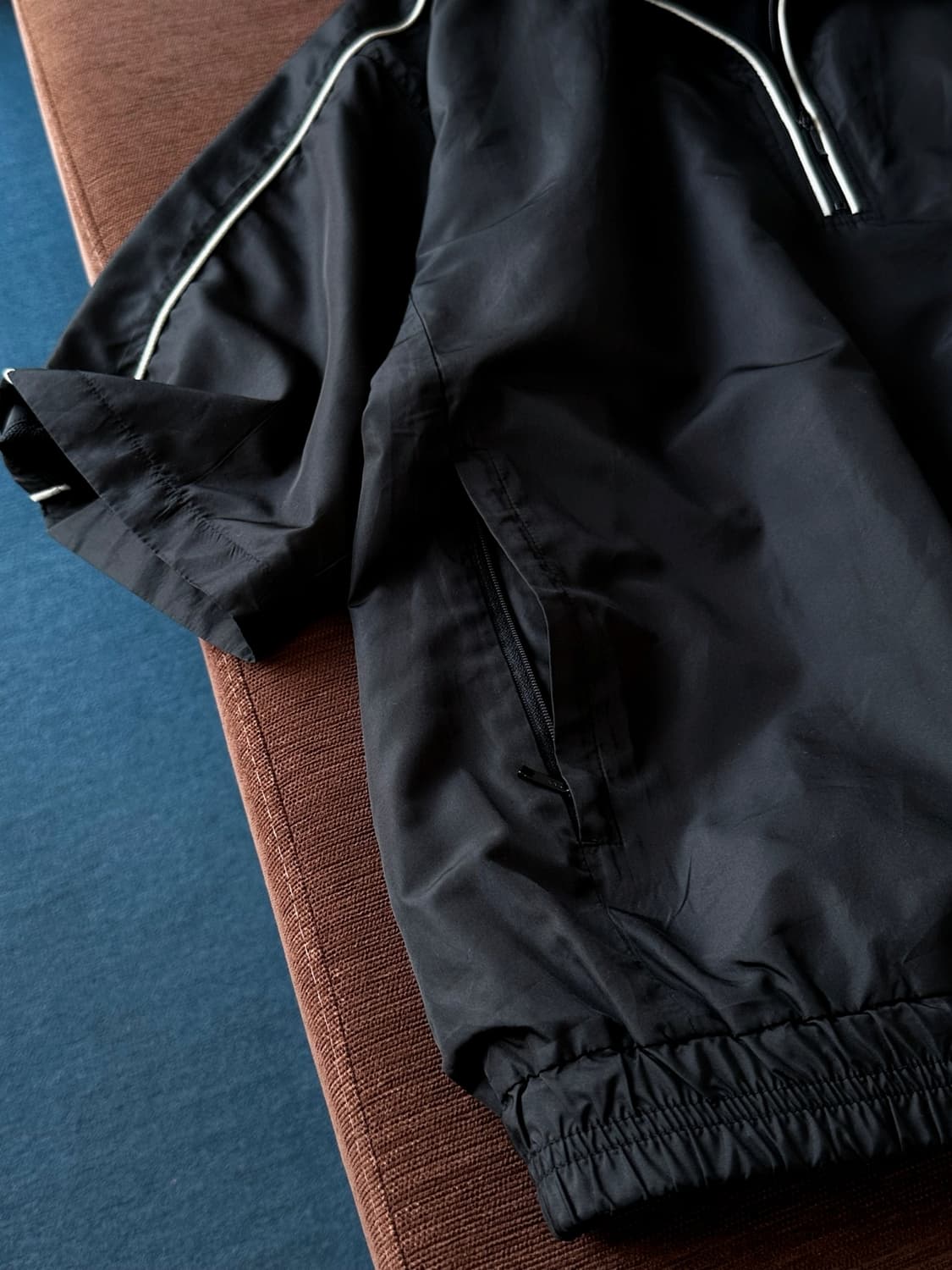 Washed poly 2way H/S warm up anorak 상품이미지4