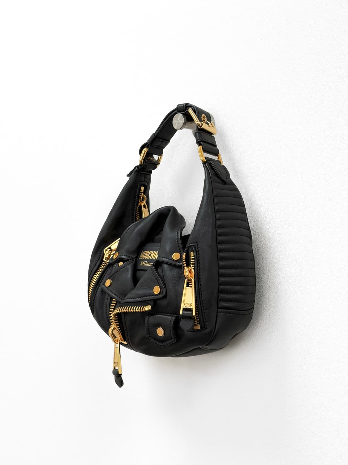 모스키노 바이커 레더 호보백 상품이미지4