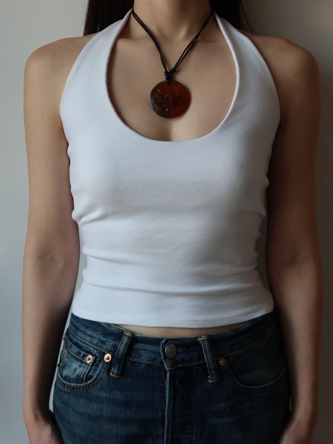 red carved necklace 상품이미지2