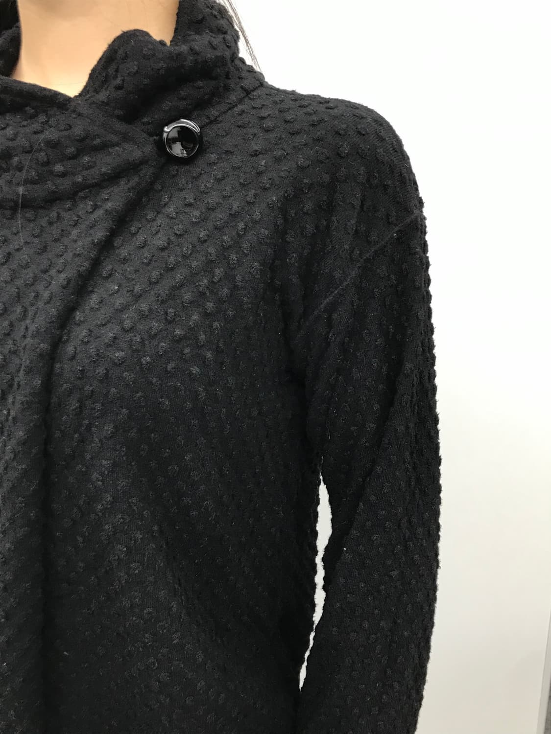 Collezioni 3D dot Draped Wrap Cardigan 상품이미지1