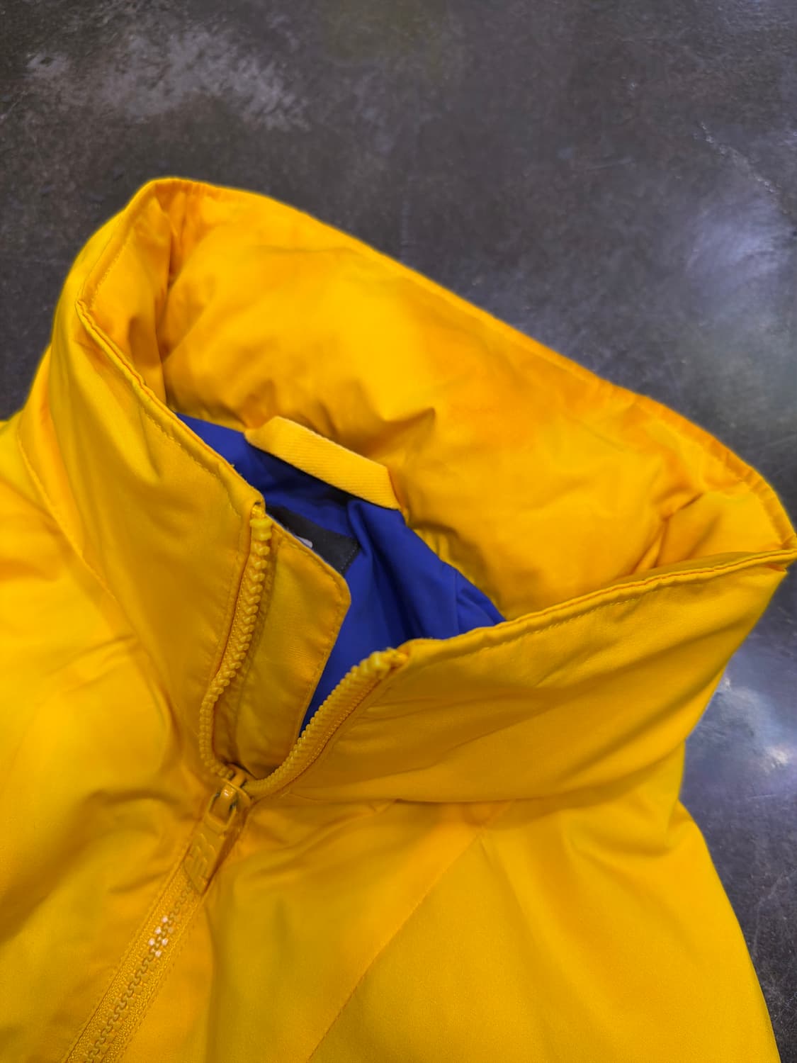 뉴발란스 레트로 배색 바람막이 옐로우 블루 L 상품이미지8