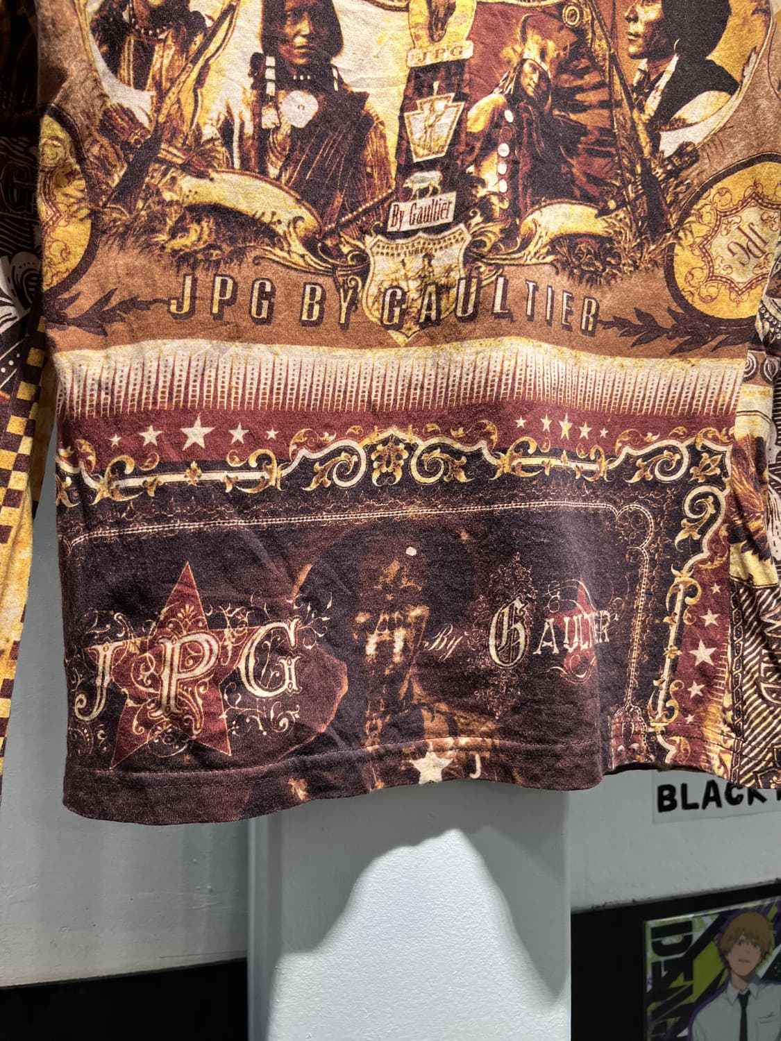 장폴고티에 90s 아메리칸인디언 풀 프린팅 롱슬리브 상품이미지6