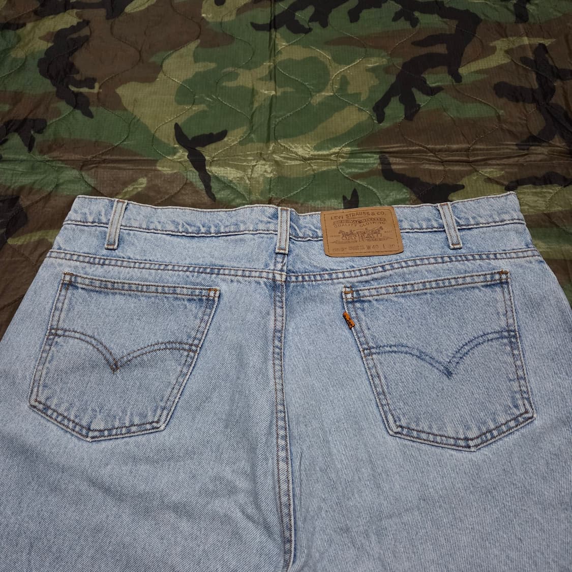 90s Vintage Levi`s 550 Orange Tab 상품이미지6