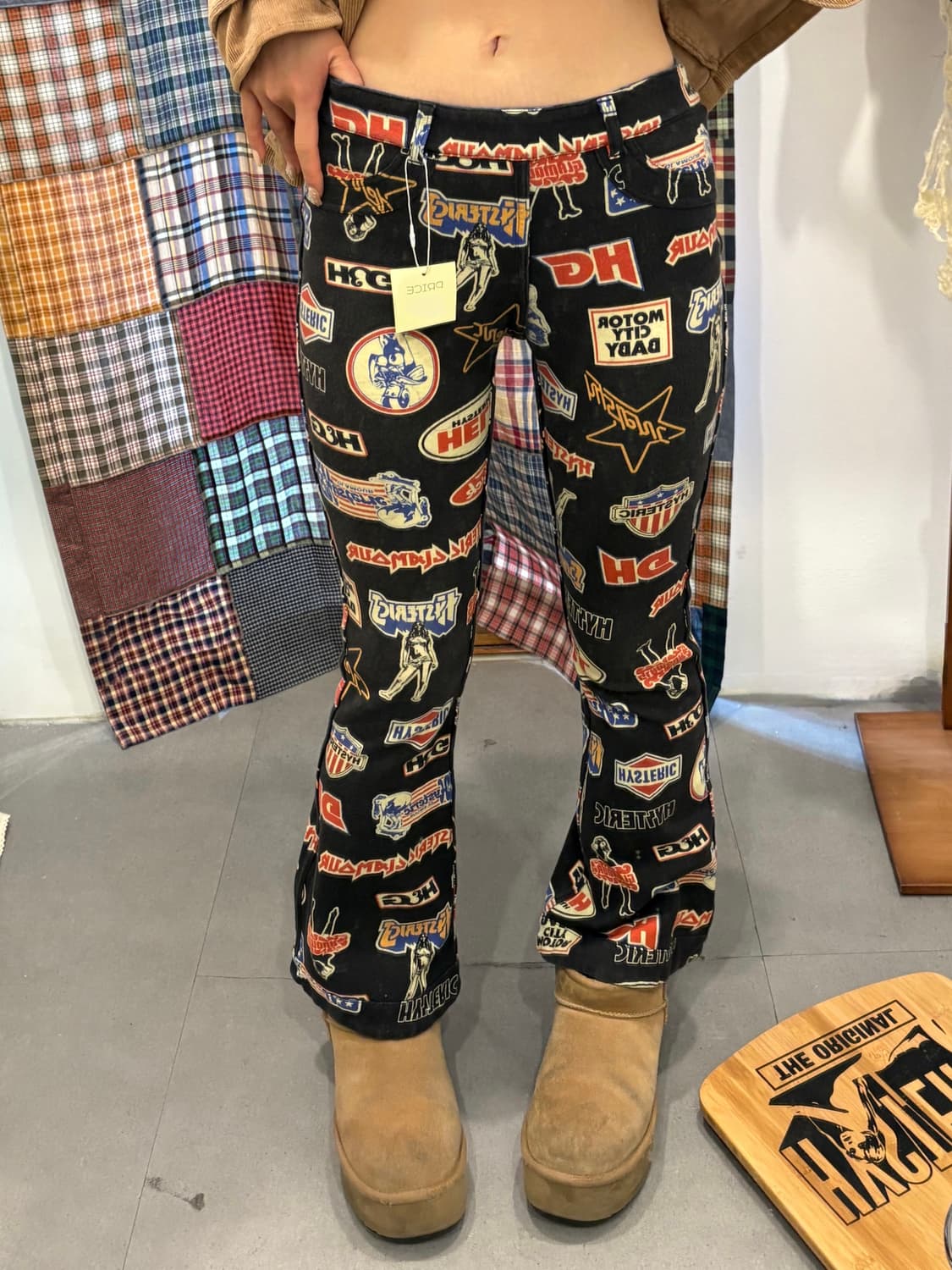 히스테릭글래머 리버시블 밴딩 부츠컷 팬츠 상품이미지3