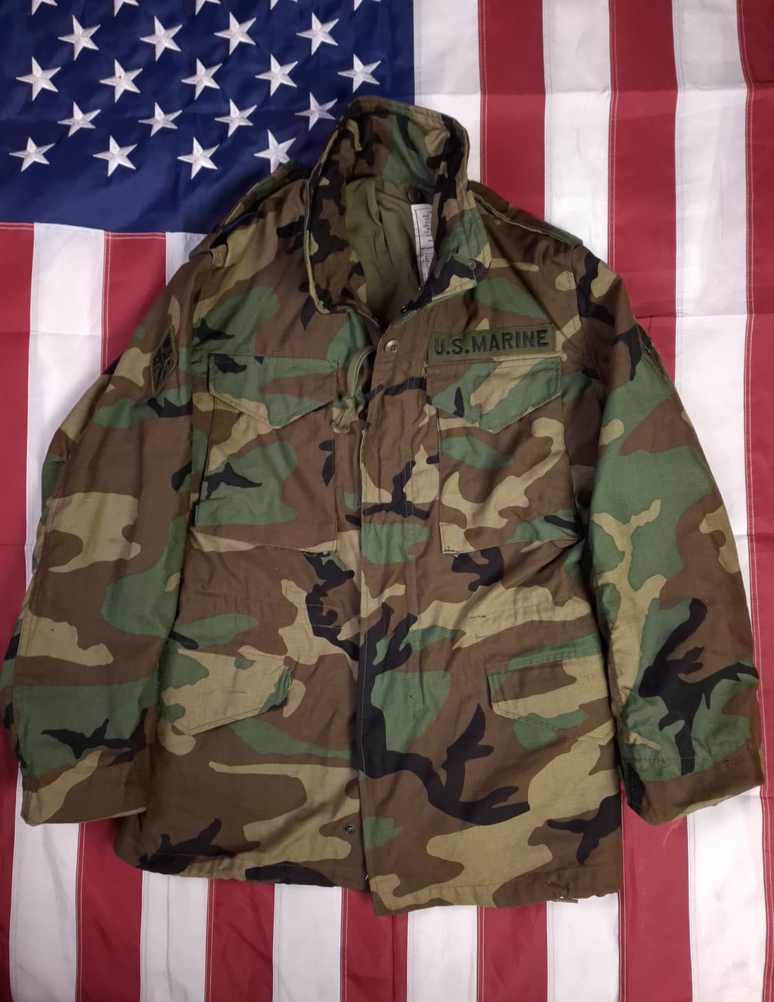 특A 오리지날 80's 미군 우드랜드 초기형 M-65 필드야상 상품이미지1