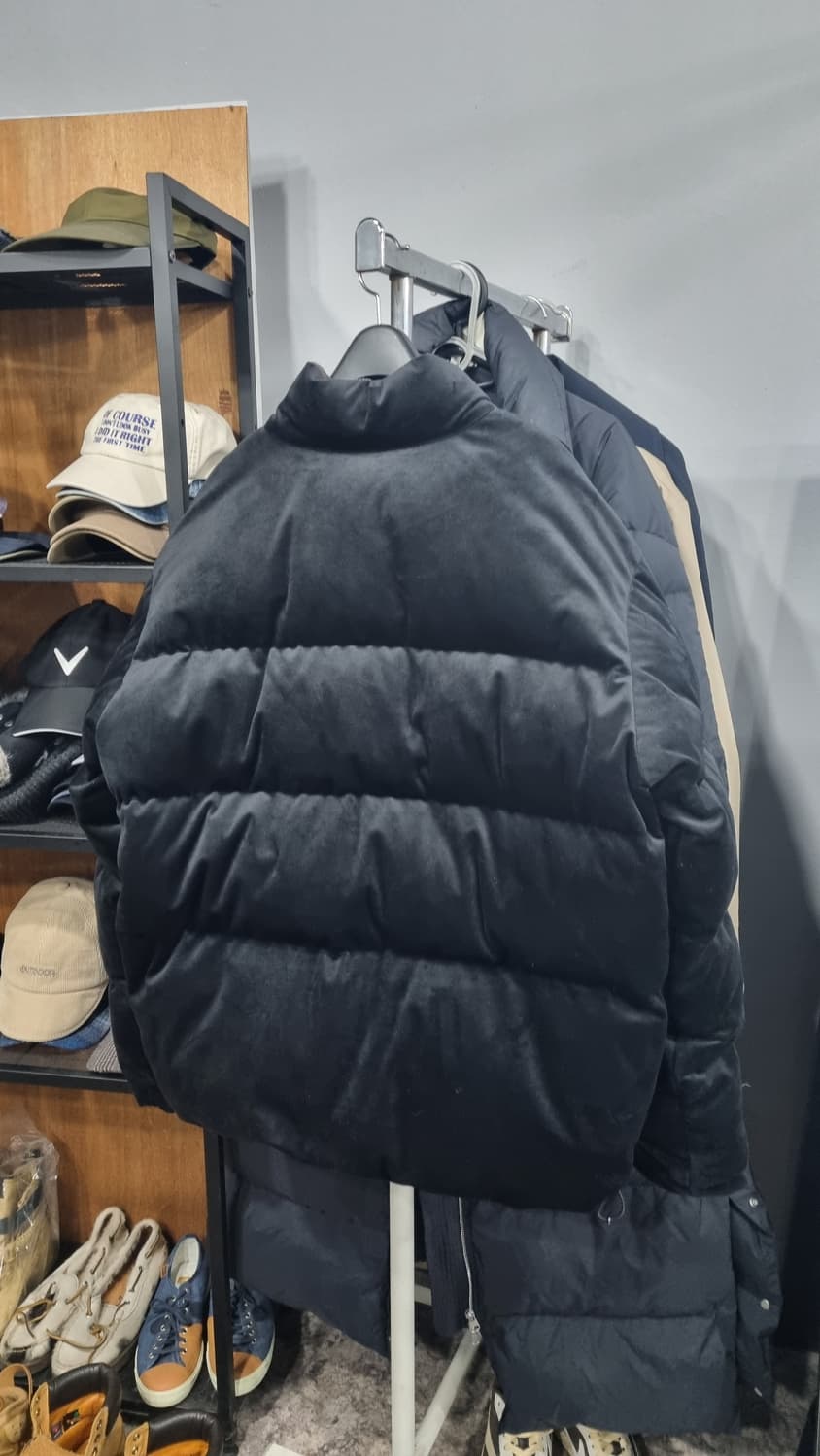 (프리즘 웍스) 벨벳 거위털 패딩 오버핏 xL (가슴단면 65) 상태최상 상품이미지3