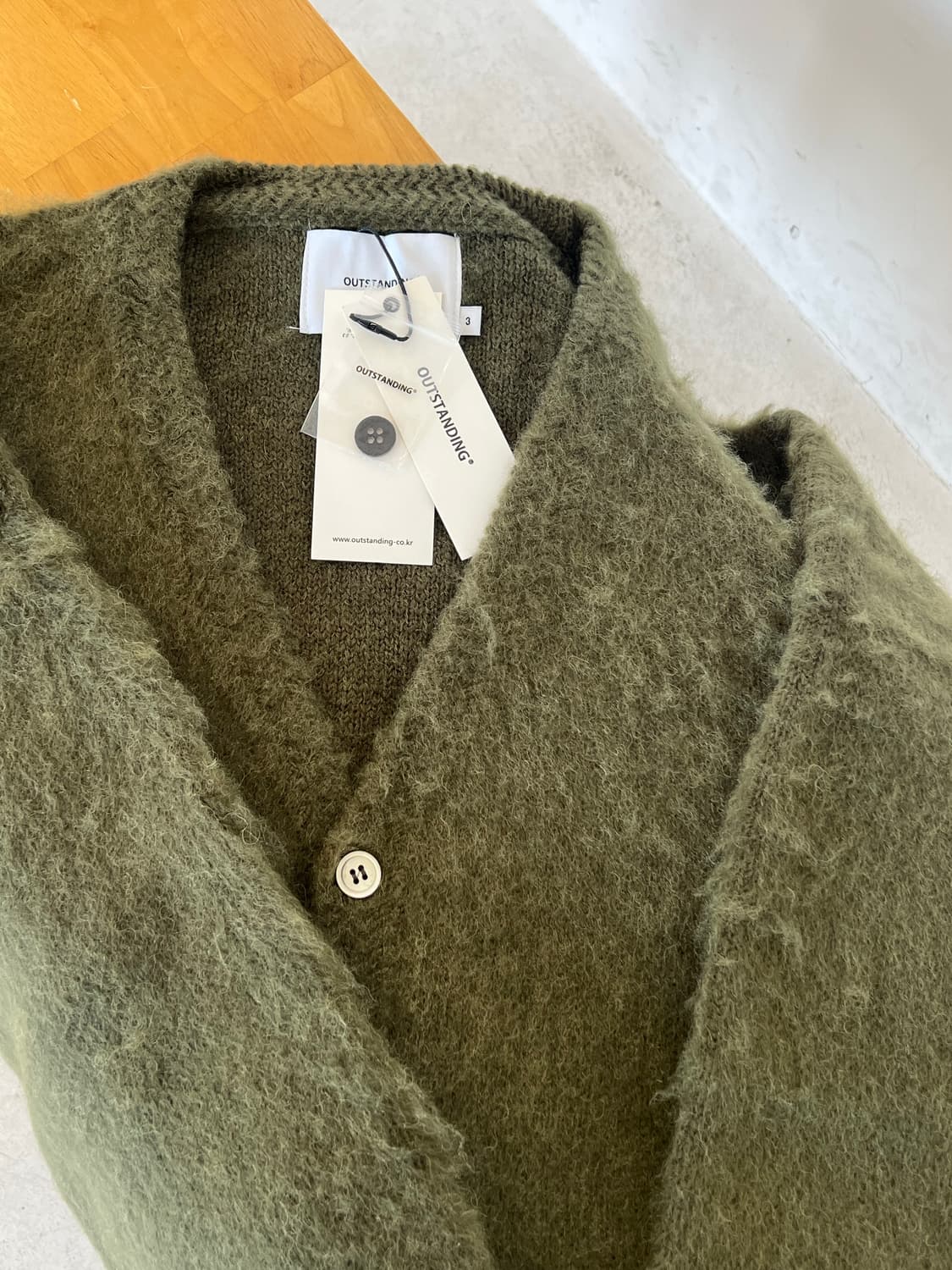 아웃스탠딩 모헤어 가디건 L 상품이미지4