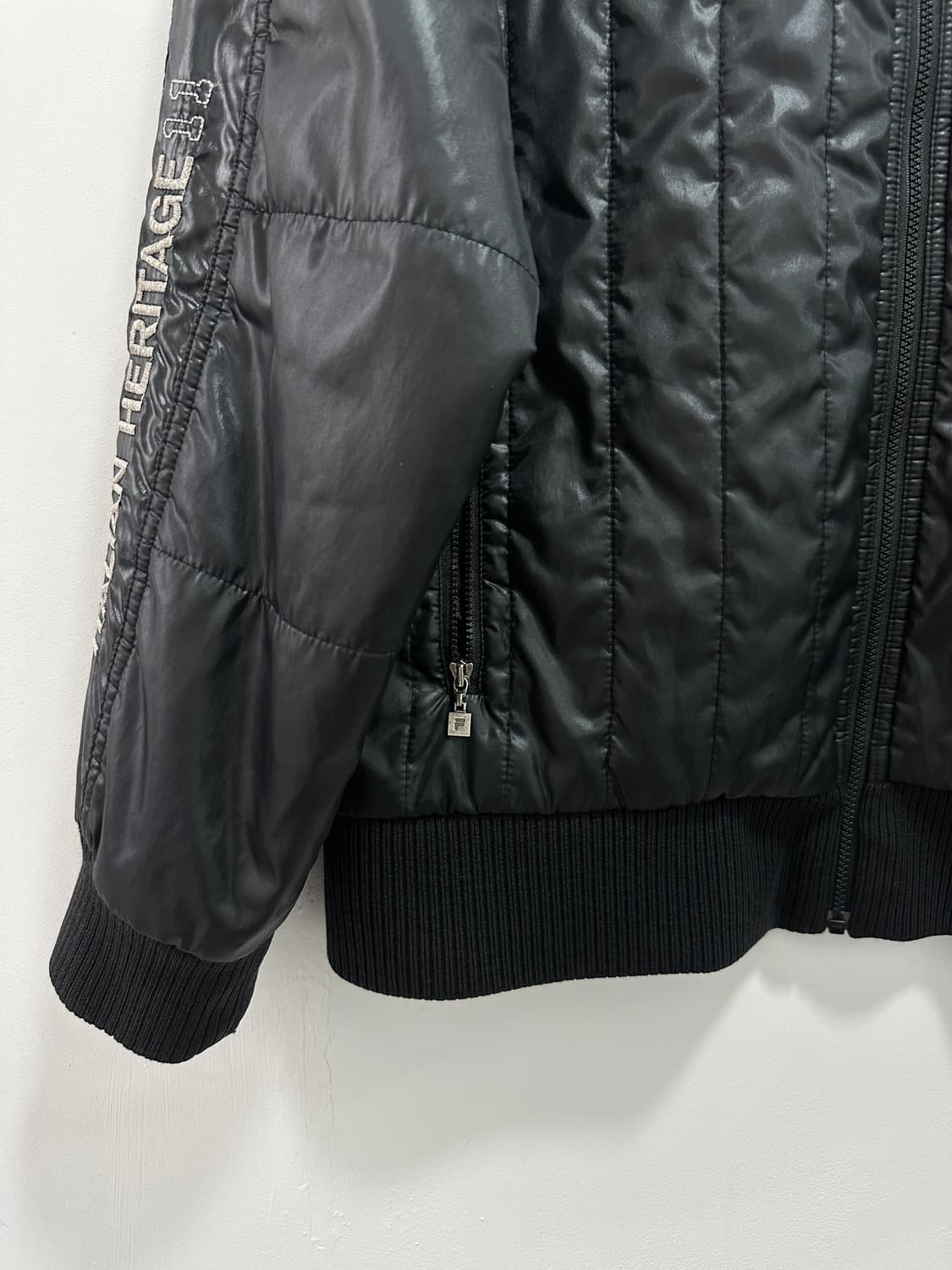 FILA black quilted jacket 상품이미지4
