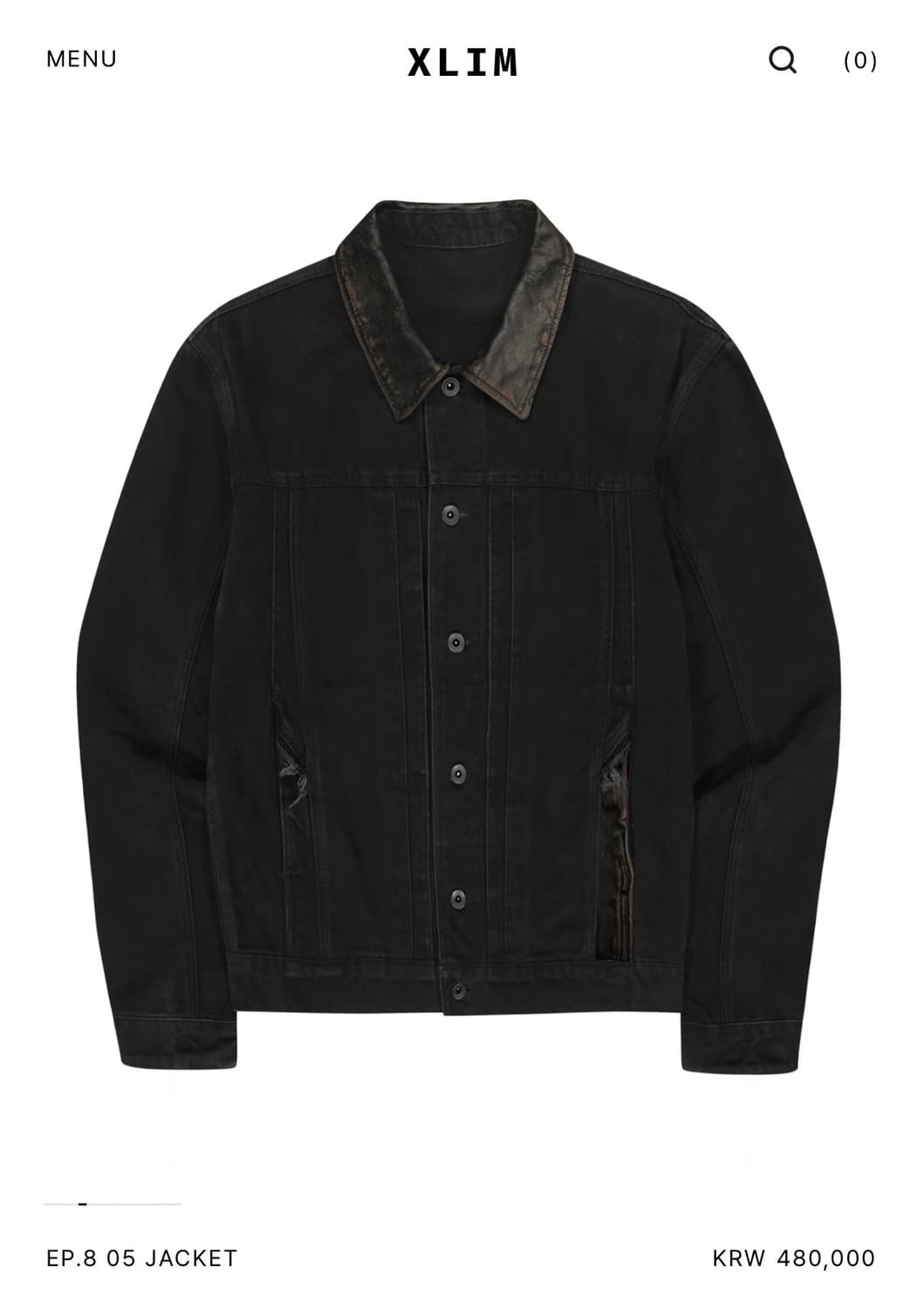[M] 엑슬림 XLIM EP8 05 자켓 블랙 상품이미지1