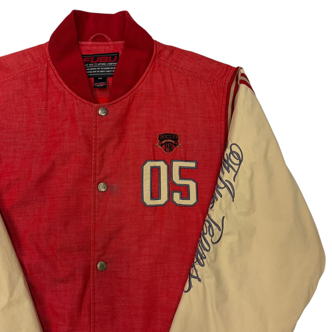 00s 푸부 올드스쿨 배색 바시티 자켓 XL 상품이미지2