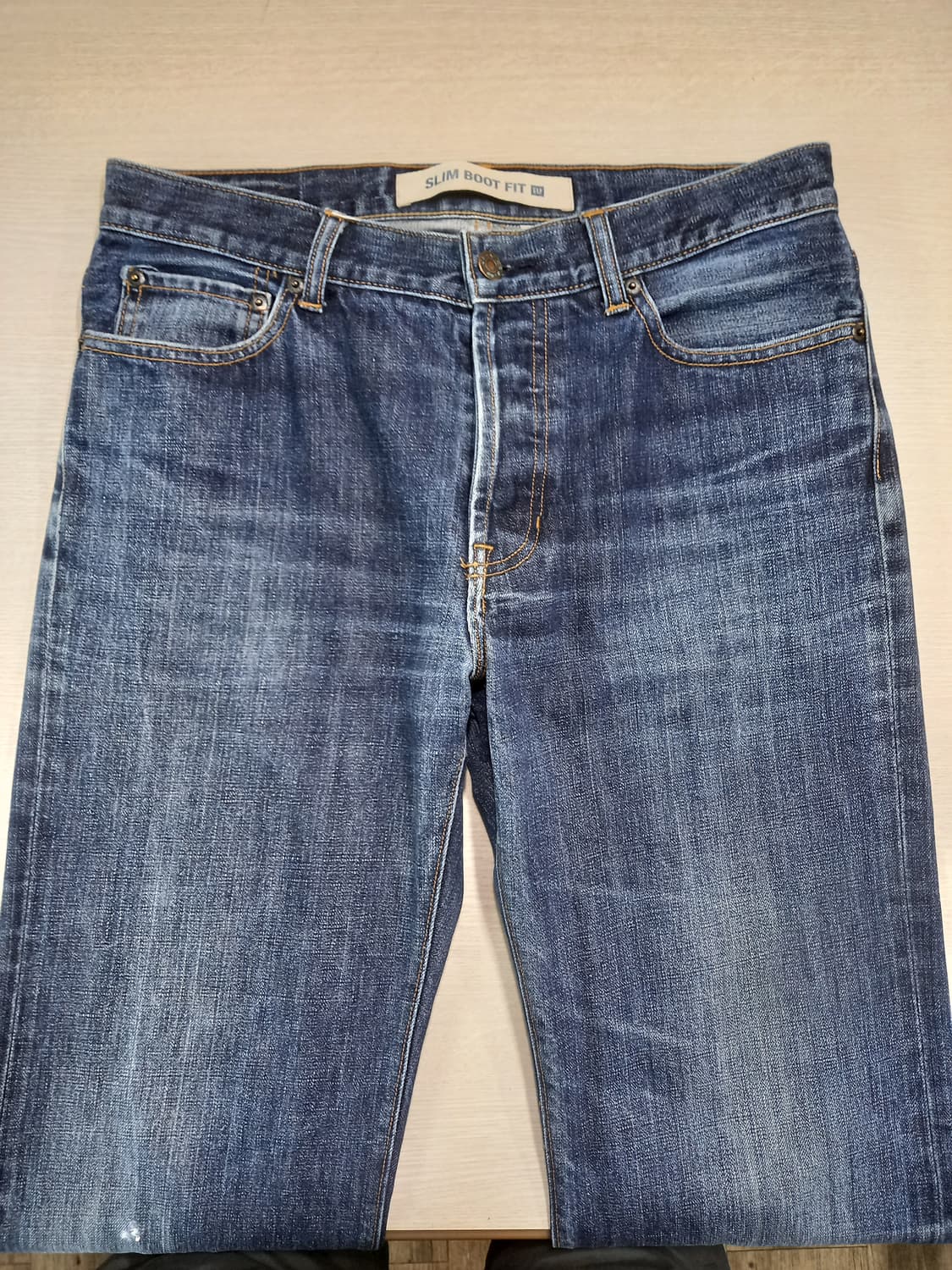 32 GAP 워싱 세미와이드진 버튼플라이 32-366 상품이미지3