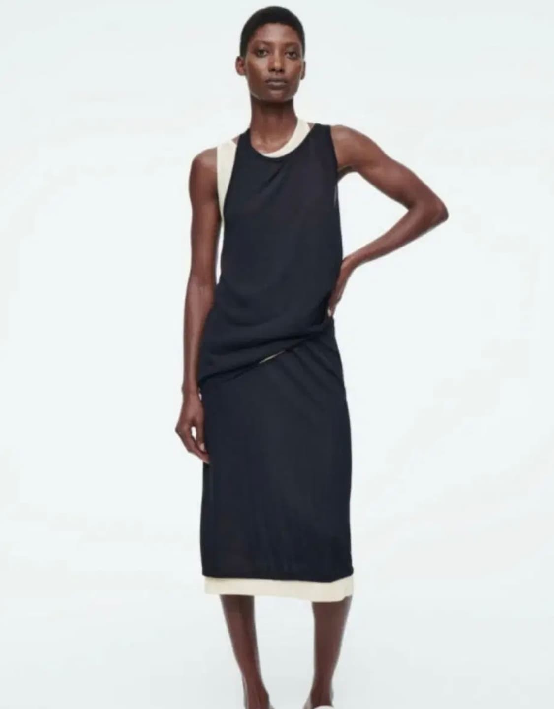 cos 레이어트 니트 스커트 상품이미지1