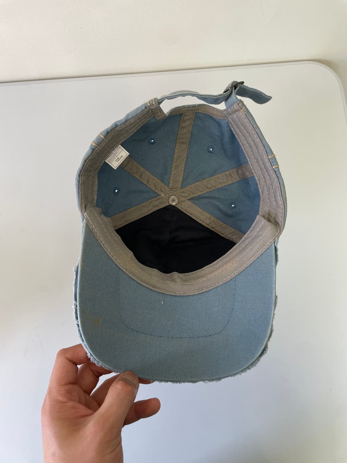 빈티지 y2k 디스트로이드 스터드 볼캡 상품이미지7