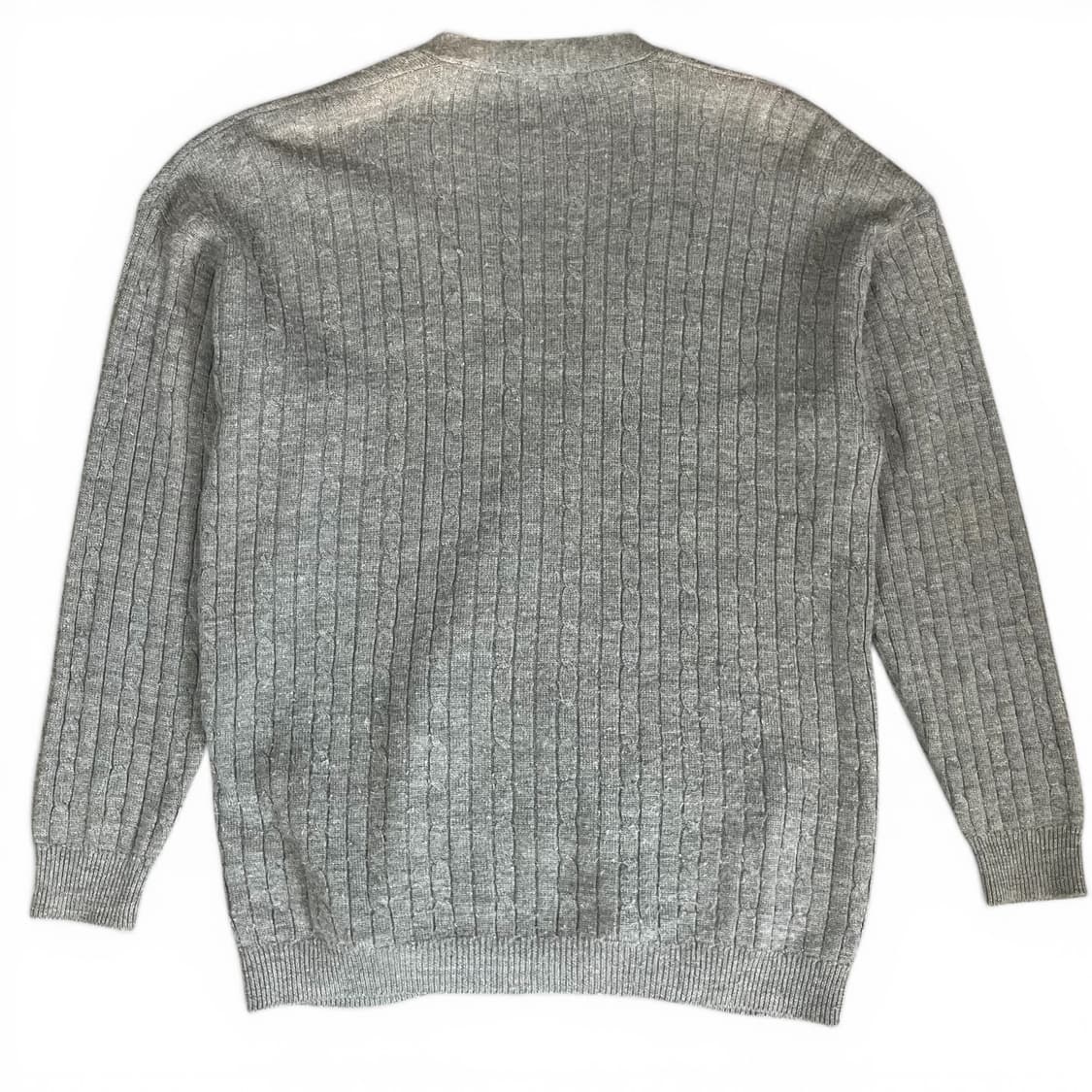 그레이 포켓 케이블 니트 가디건 M 상품이미지2