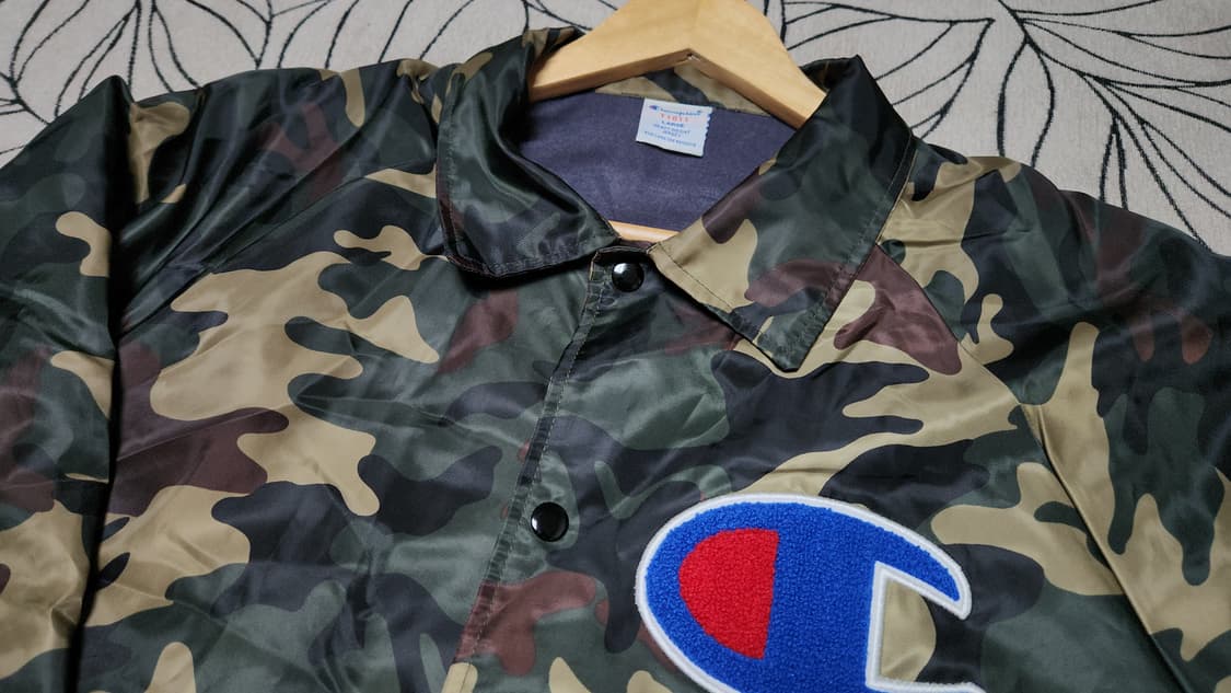 올드스쿨 챔피온 카모 코치 자켓 L 상품이미지4