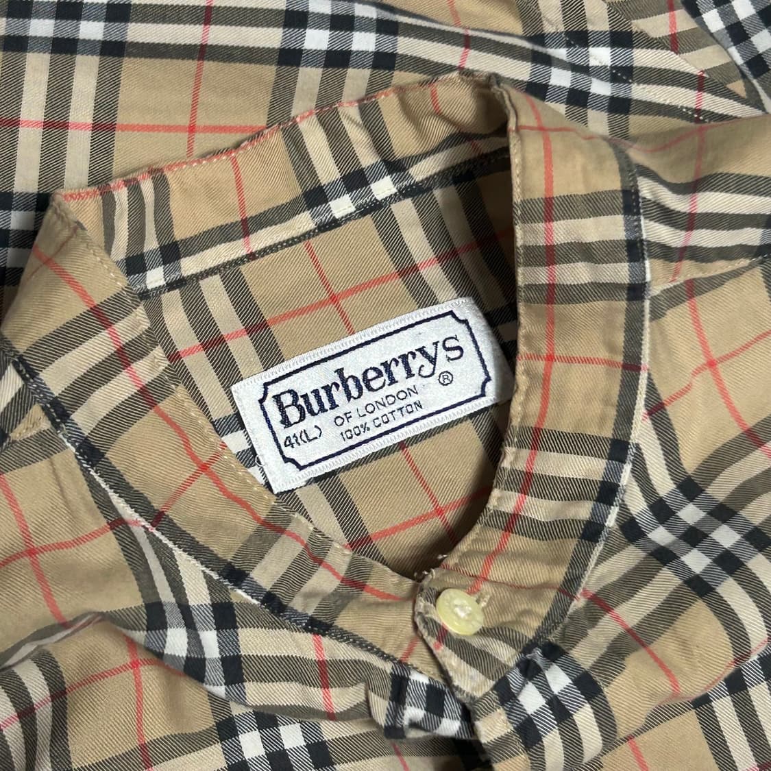 41(L) 버버리 노바체크 반팔 셔츠 상품이미지4
