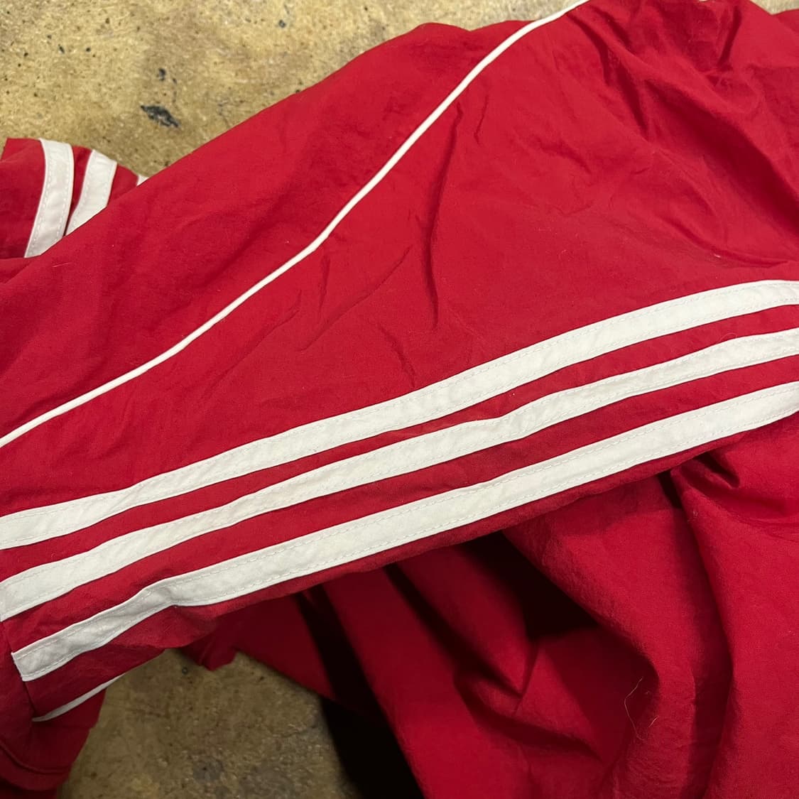 [정품/M] 아디다스 삼선 후드 바람막이 레드 b16 상품이미지8