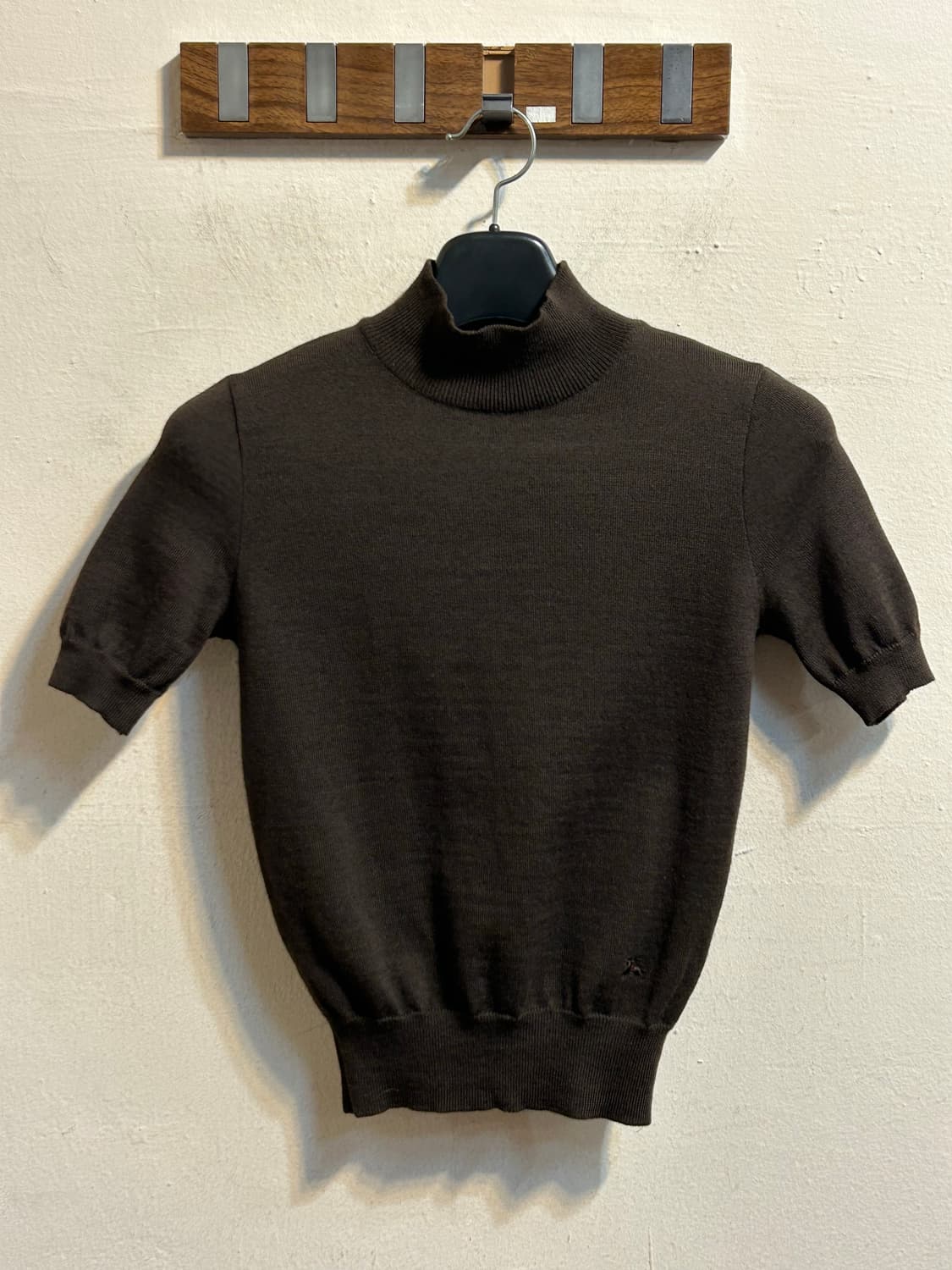 버버리 블루라벨 울 반팔 터틀넥 니트 상품이미지1