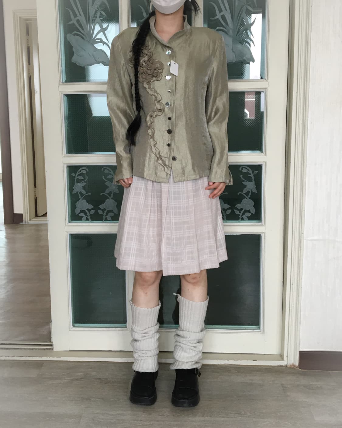 Corsage point glossy jacket 상품이미지6