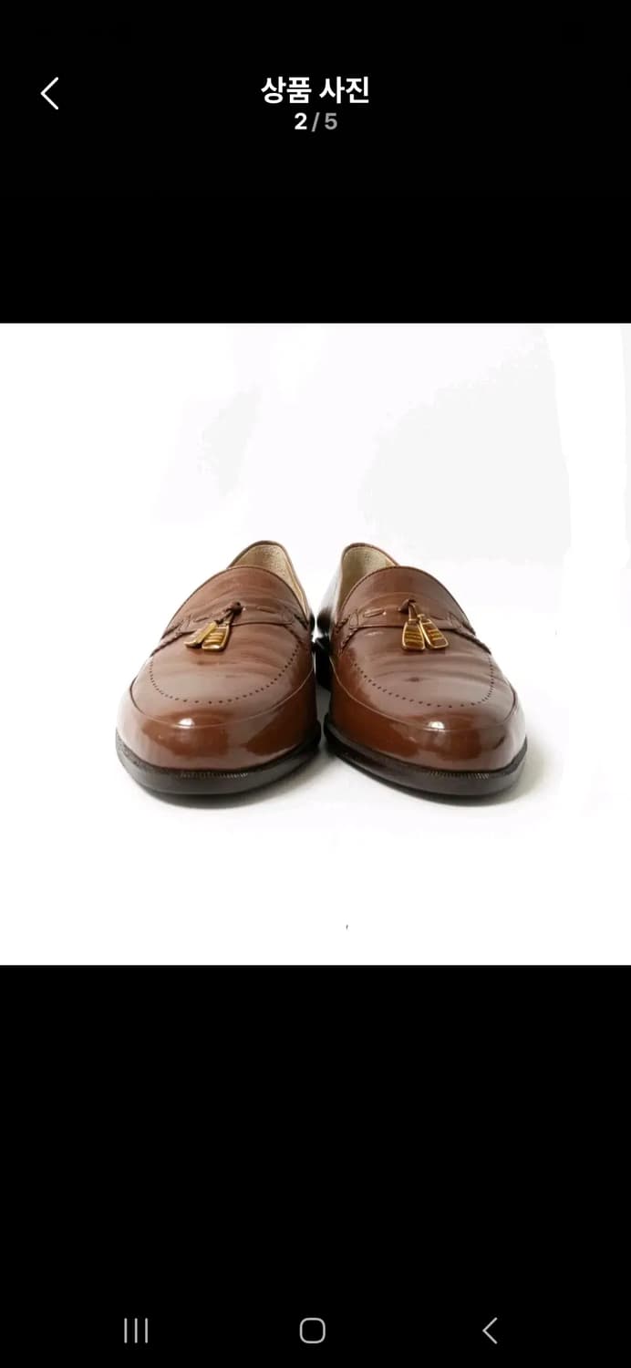 [랑방]여성 클래식 브라운 태슬로퍼  250mm(컨디션상) 상품이미지2