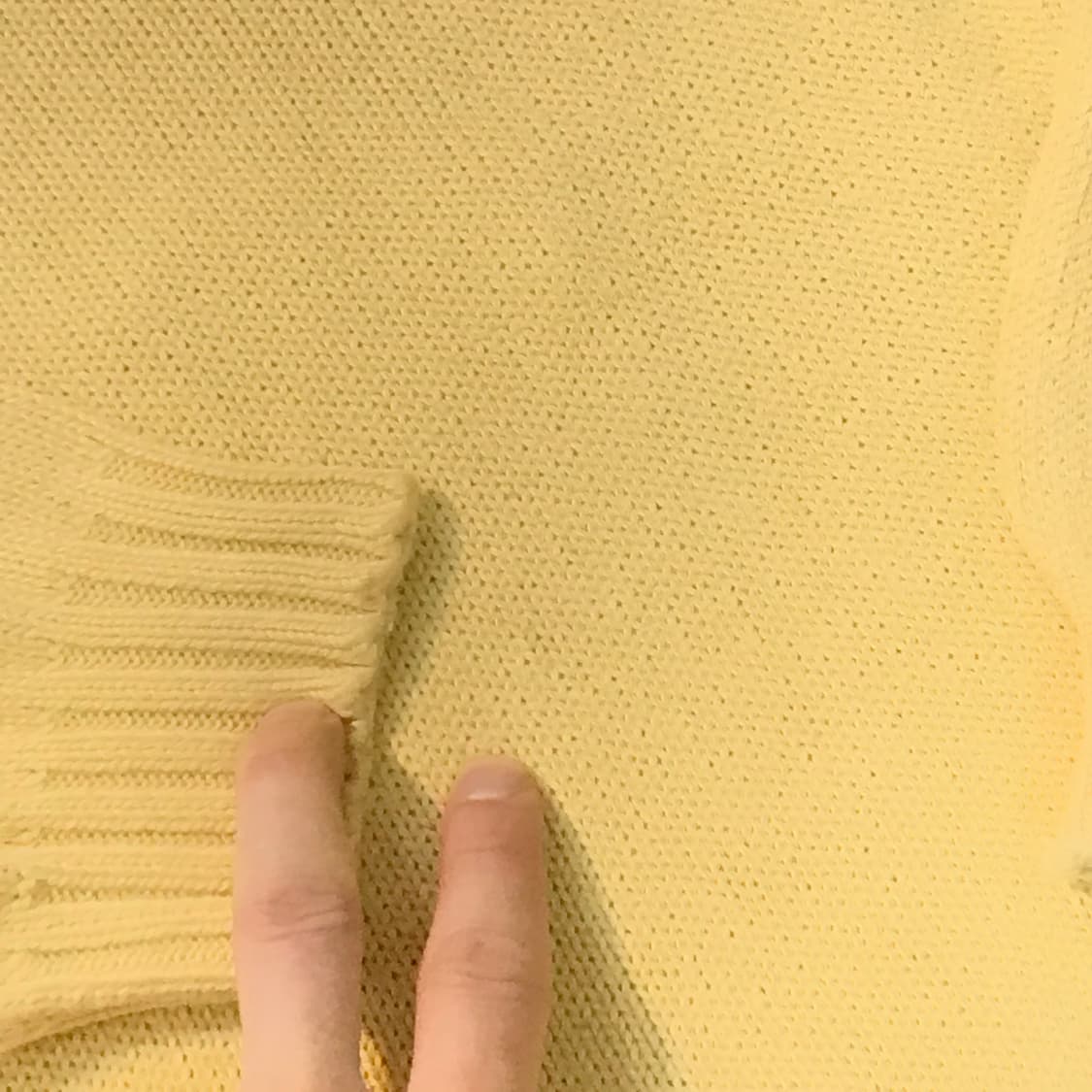 폴로랄프로렌 옐로우 코튼 니트 남성 110 사이즈  상품이미지4