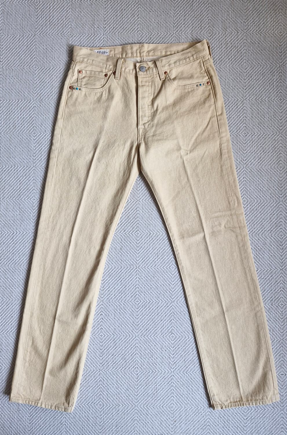 리바이스 프리미엄 501 베이지 W32 미착용제품 상품이미지8