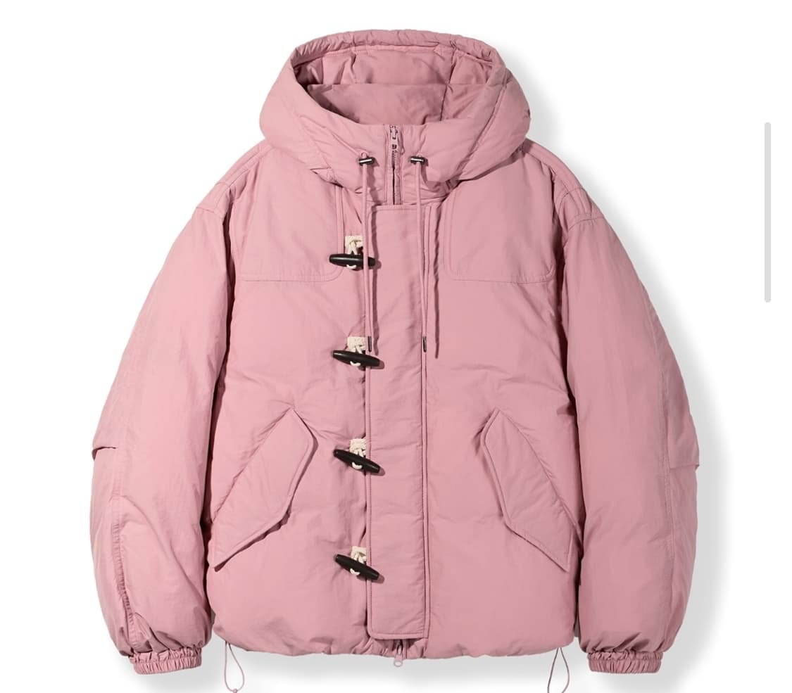 코드그라피 더플 후드 패딩 페일 핑크 M 상품이미지1