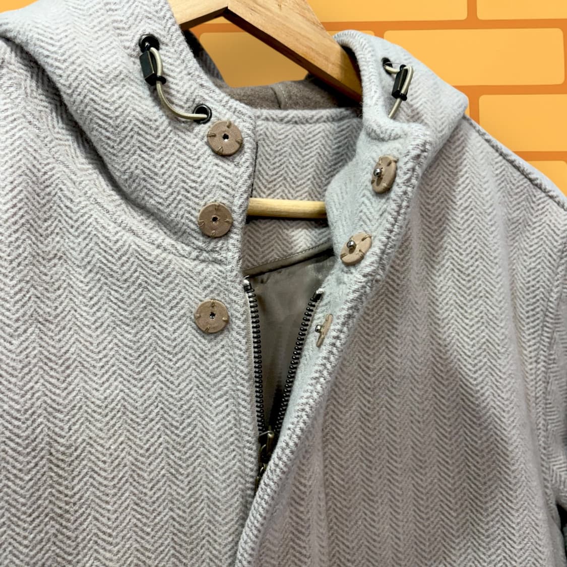 Hound 해링본 울 하프 코트 (XL) 상품이미지2