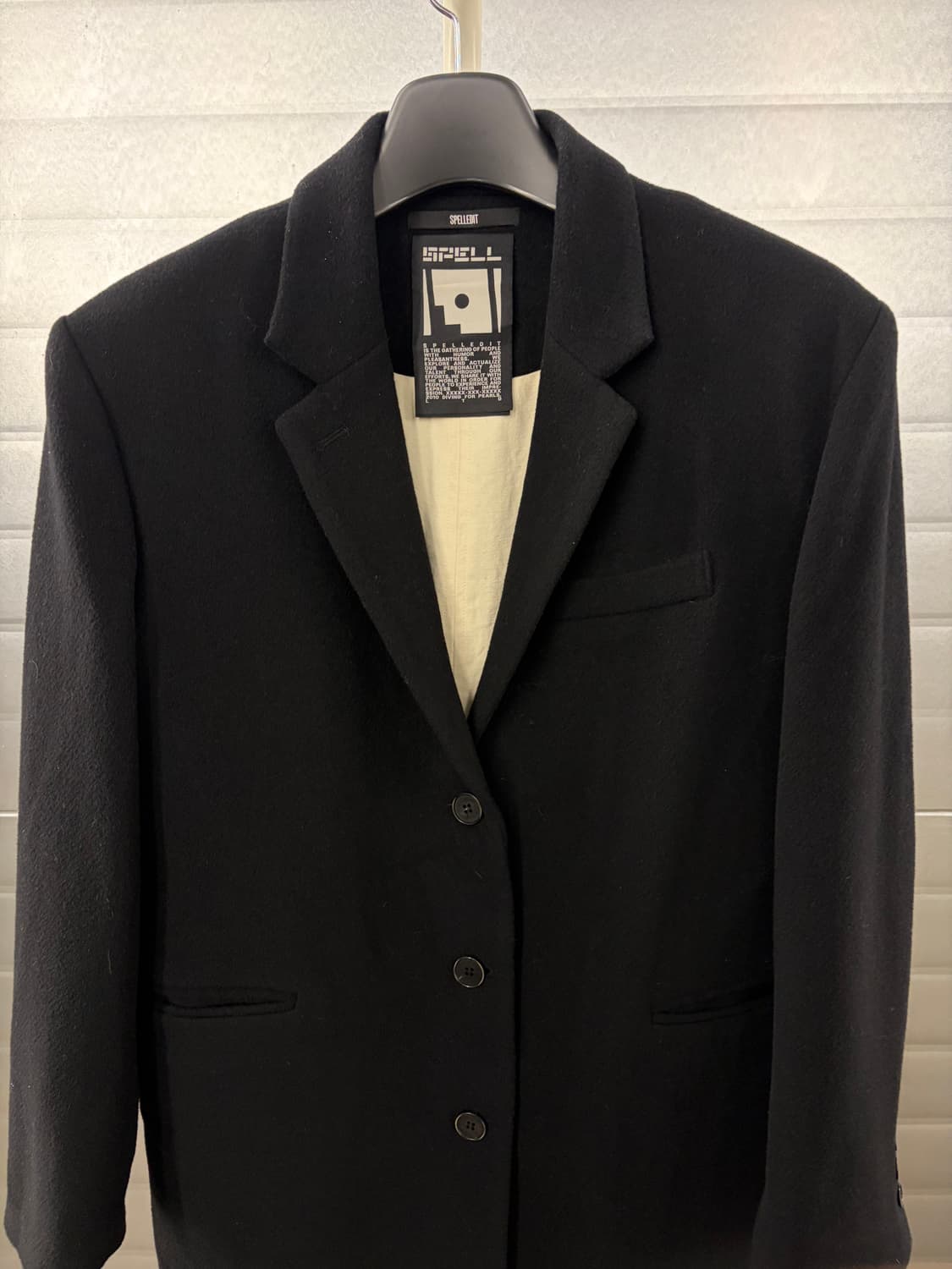 Spelledit wool coat black 상품이미지3