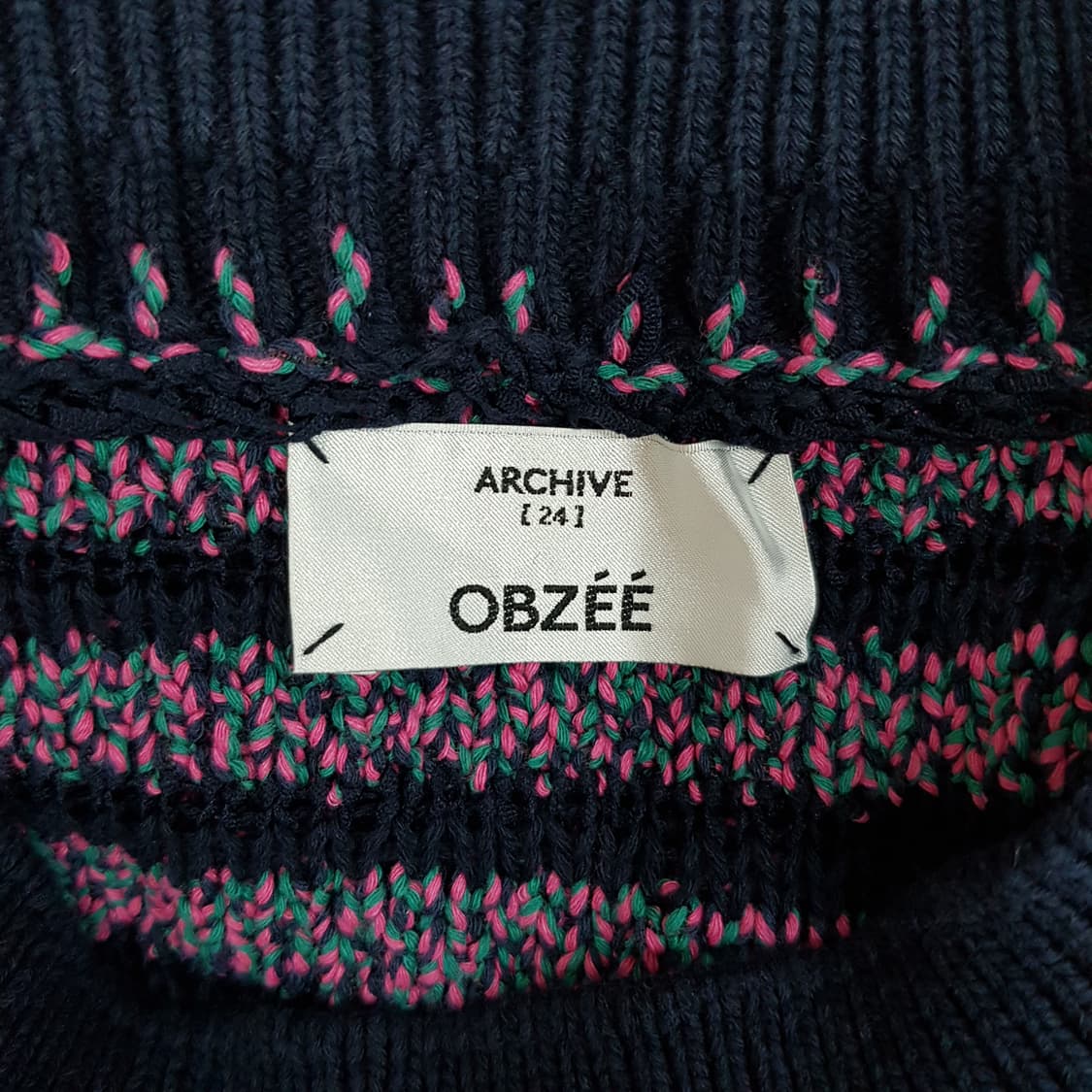 OBZEE 오브제 2022스트라이프 니트 95사이즈 상품이미지5