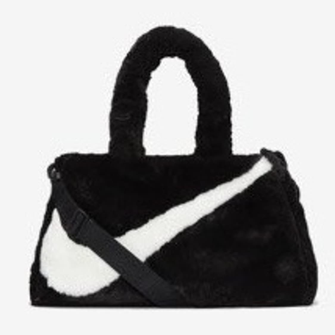 나이키 페이크 퍼 토트백 블랙 검정 상품이미지1