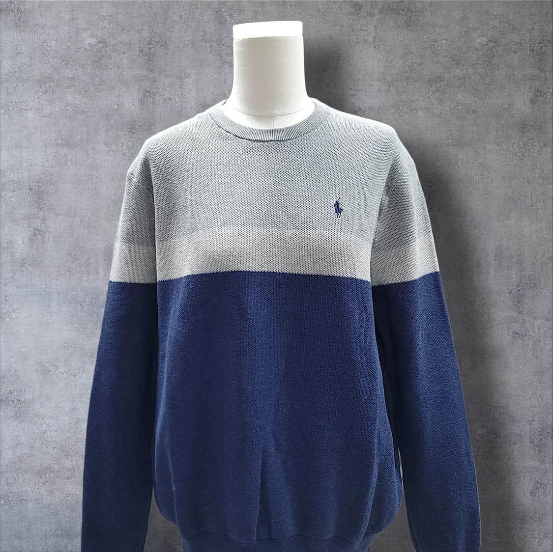 [M] 폴로 배색 스트라이프 피마코튼 니트 상품이미지3