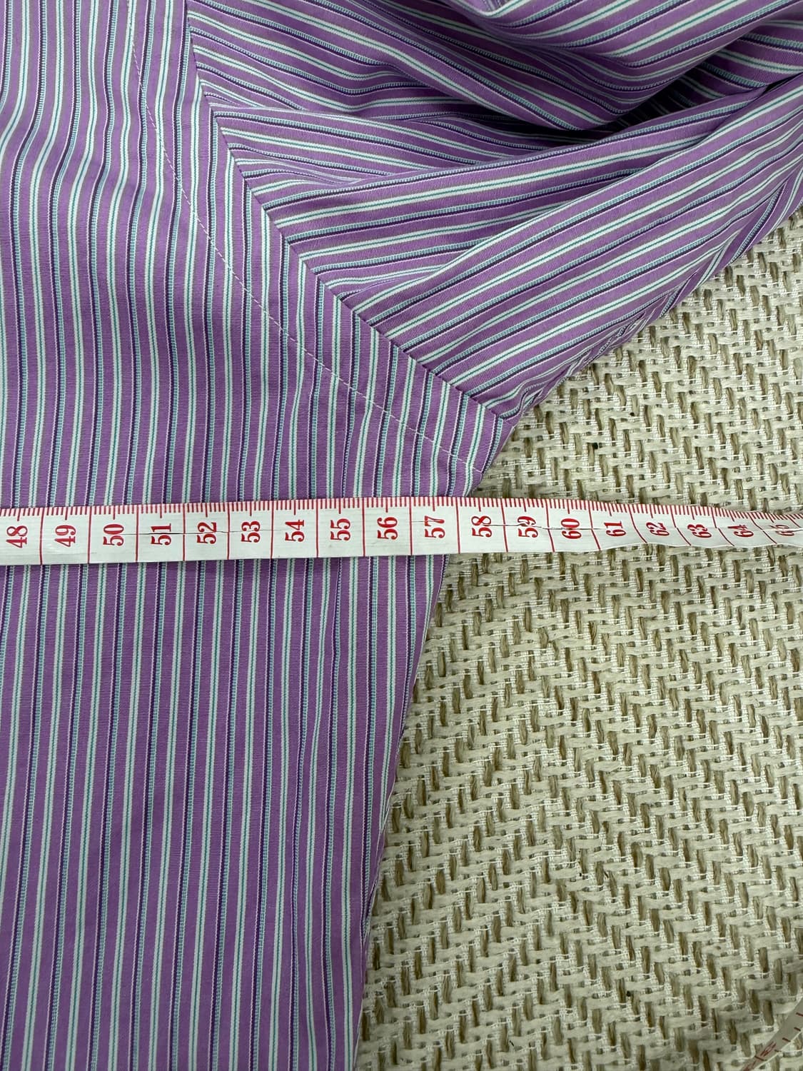 정품) 폴로랄프로렌 남성 스트라이프 셔츠 퍼플 XL 상품이미지8