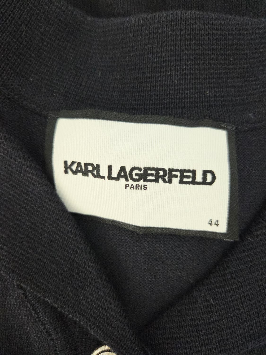 KARL LAGERFELD 칼라거펠트 파리 배색 카라 니트 베스트 상품이미지5