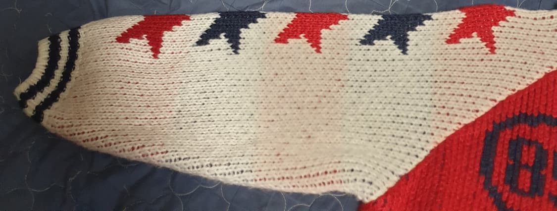 WAIKEI 와이케이 돌핀스타로고 혜비 니트집업 레드 (1사이즈) 상품이미지5