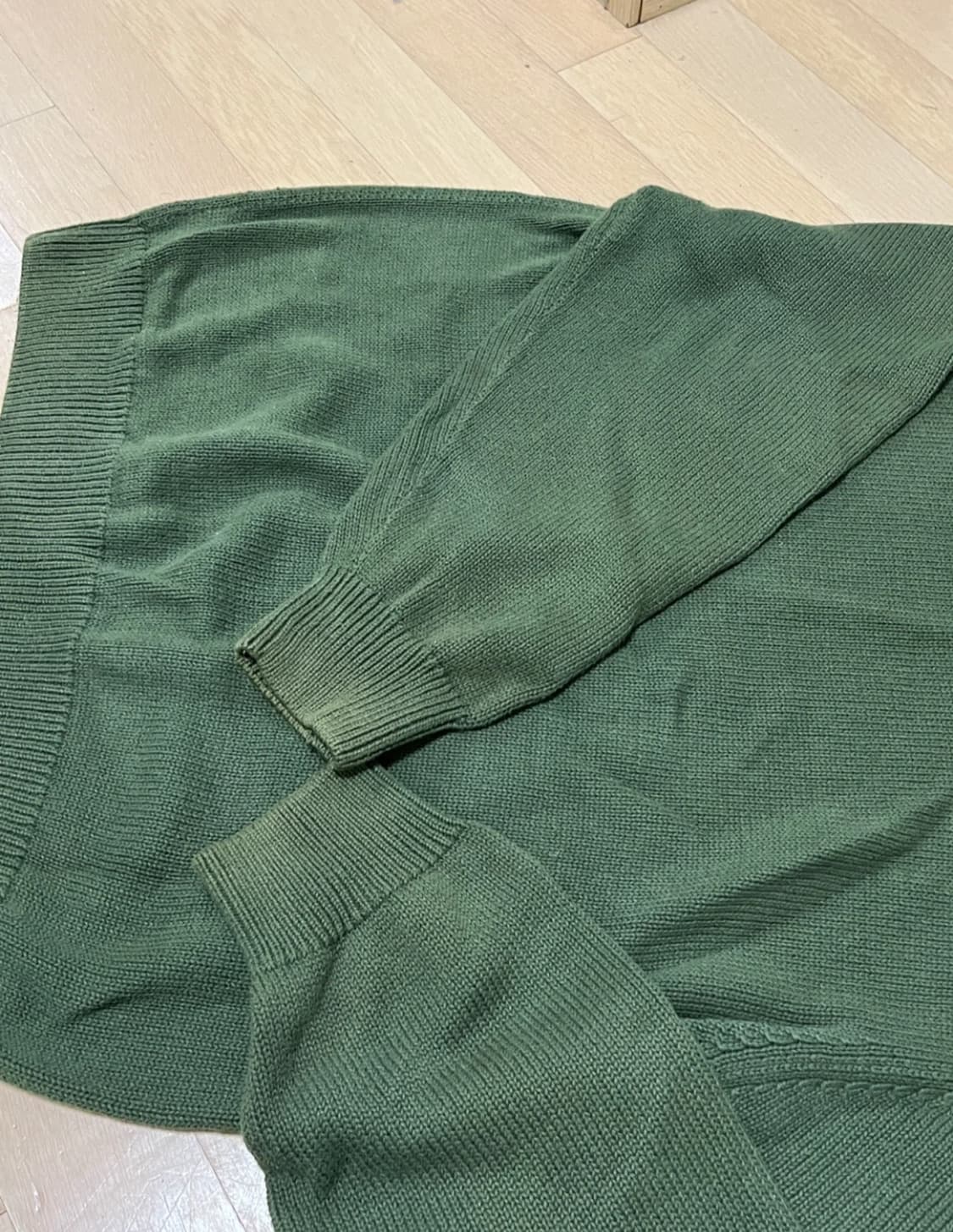 스투시 컬리니트 그린 L 상품이미지4