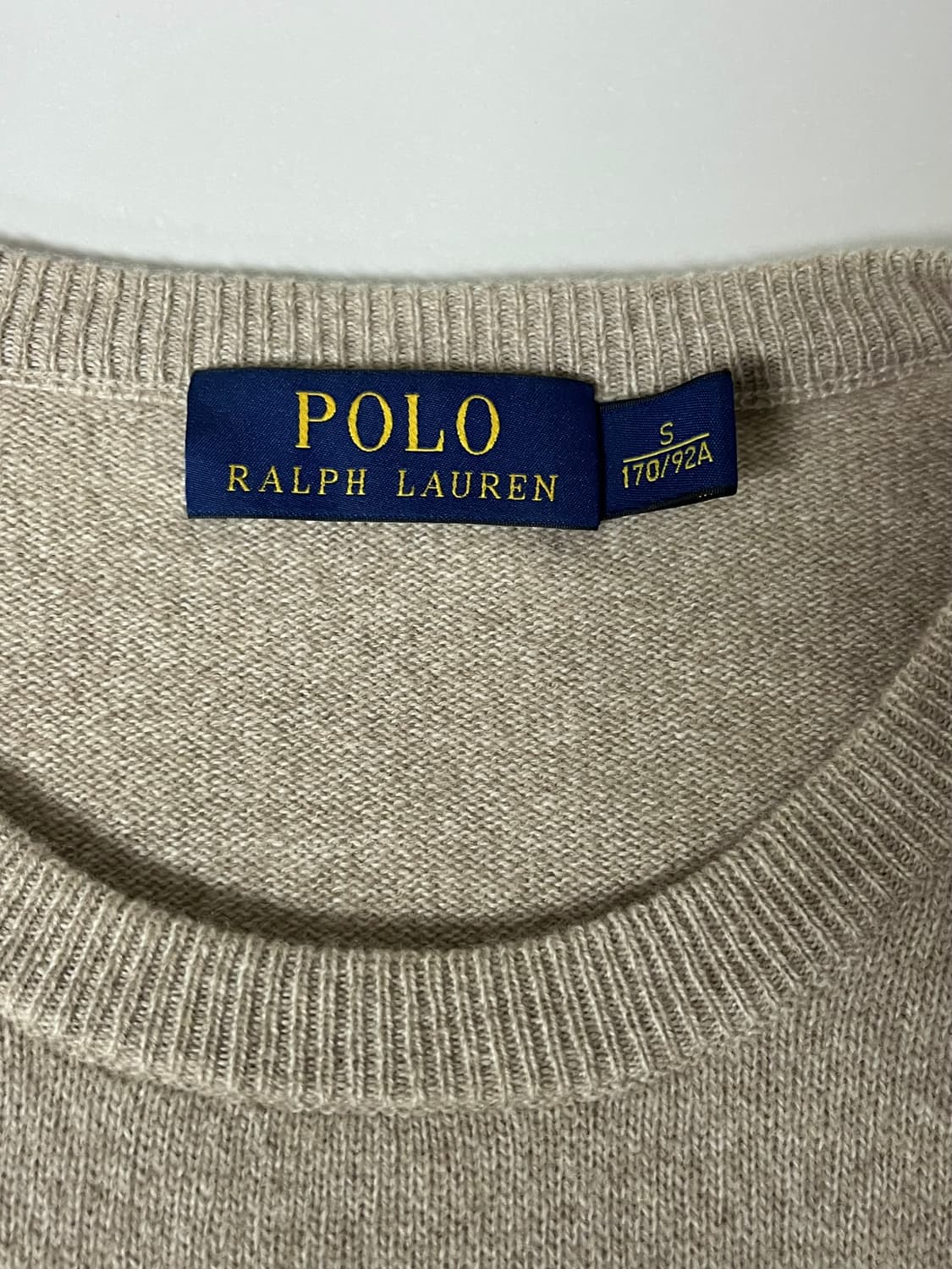 S) 폴로 랄프로렌 메리노울 100 니트 베이지 상품이미지4