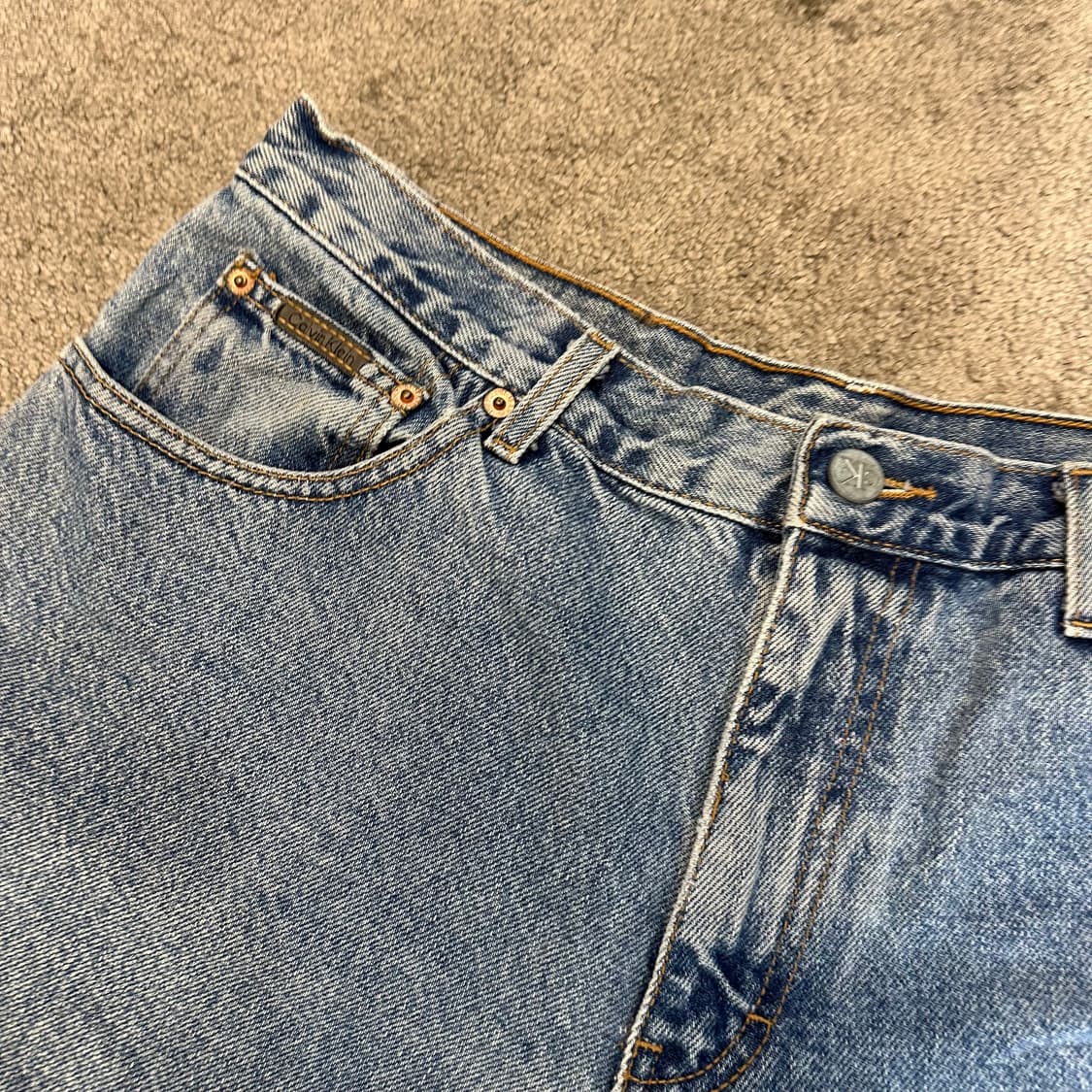 캘빈클라인 더블 스톤 워시 숏 데님 팬츠(30) 상품이미지4