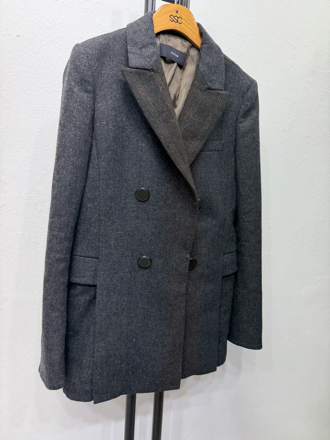 정품) SYSTEM 시스템 한섬 더블 브레스티드 자켓 82 상품이미지2